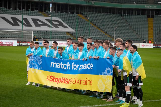 Poland Russia Ukraine War Soccer
