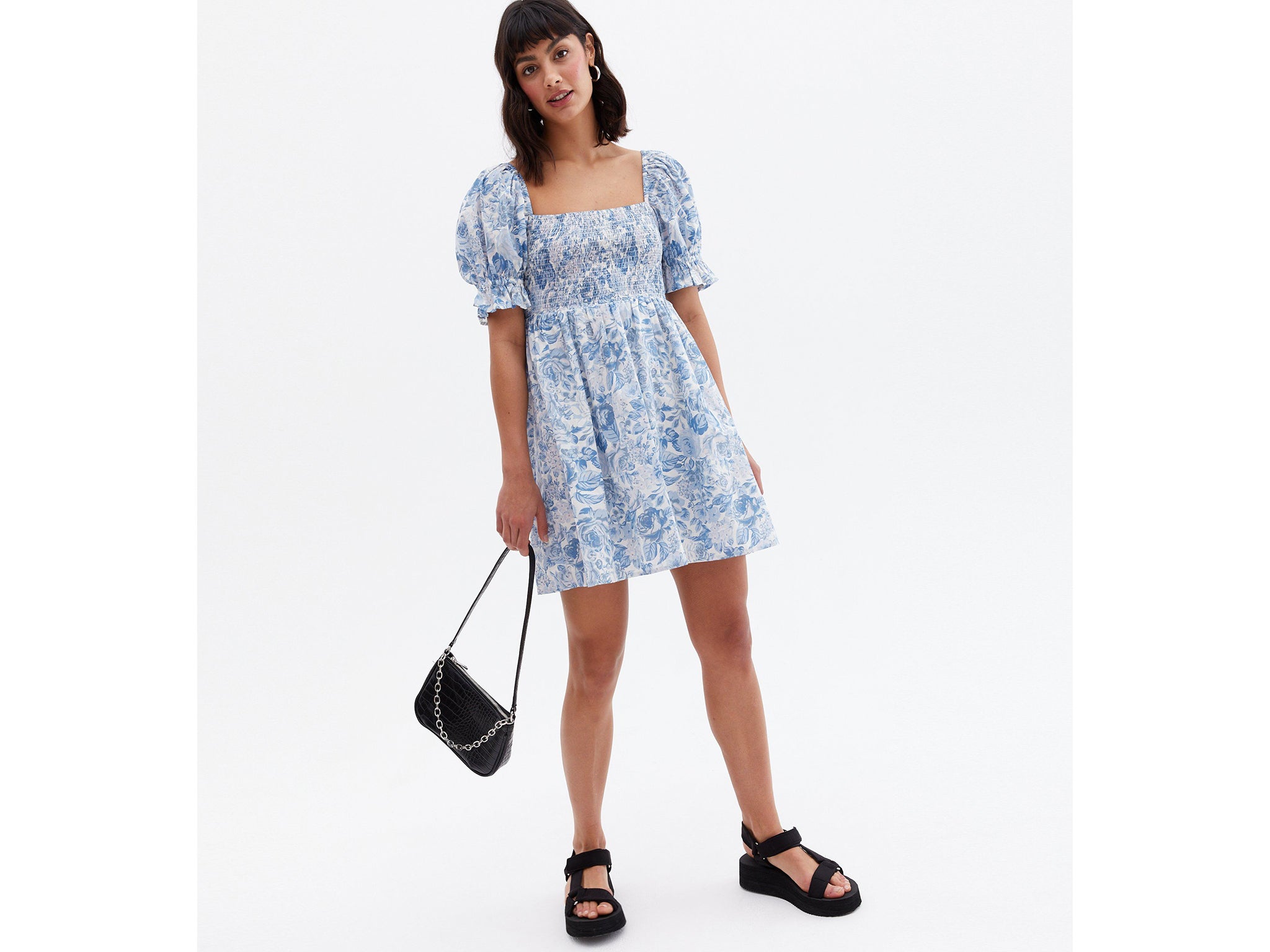 blue-floral-shirred-square-neck-mini-dress-new-look-indybest.jpg