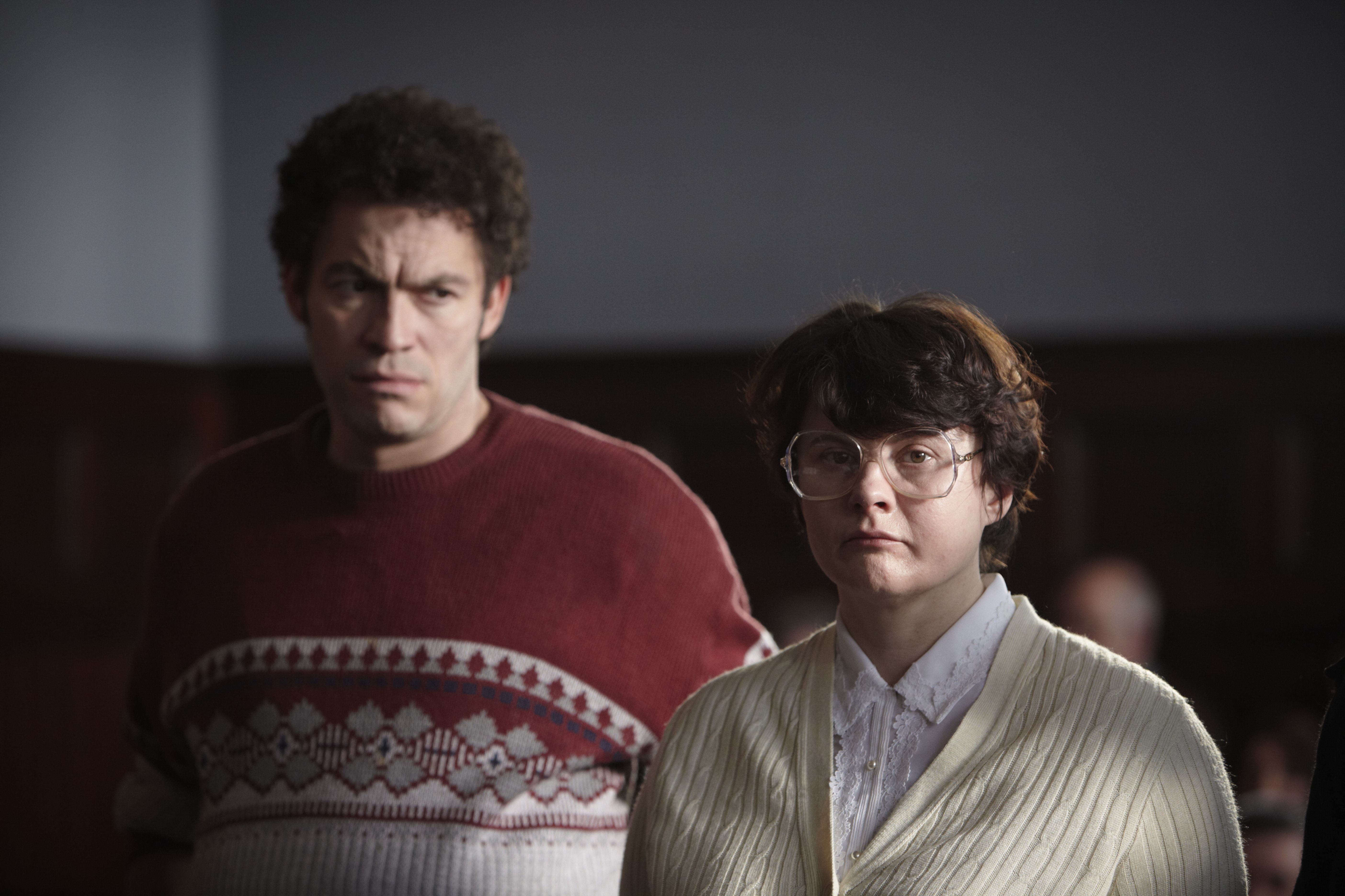 Murderous marriage: Dominic West and Monica Dolan as Fred and Rose West in ‘Appropriate Adult’