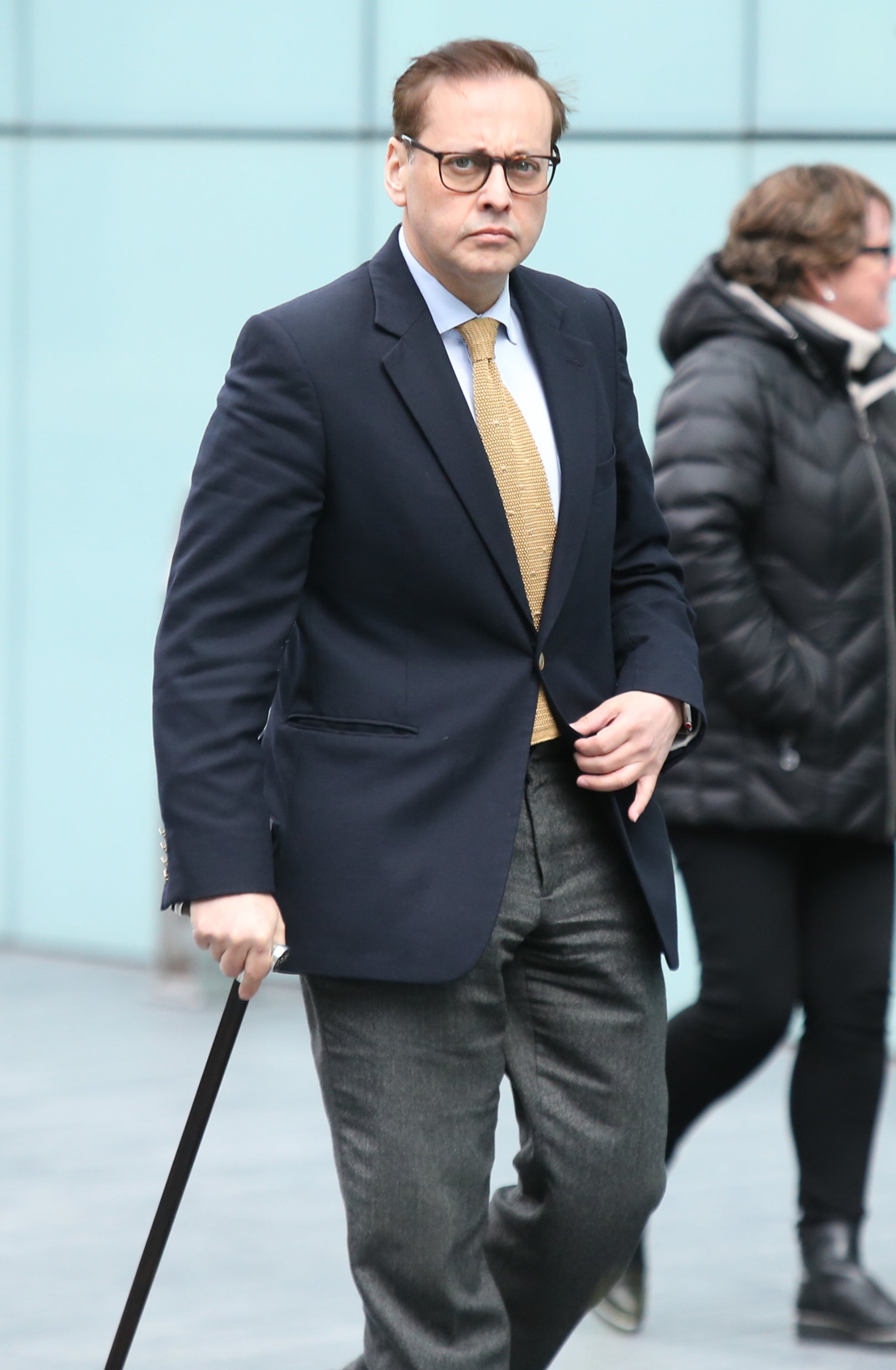Tory MP Imran Ahmad Khan leaves Southwark Crown Court (James Manning/PA)