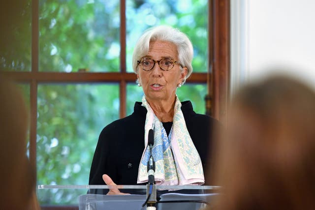 ECB chief Christine Lagarde (John Stillwell/PA)