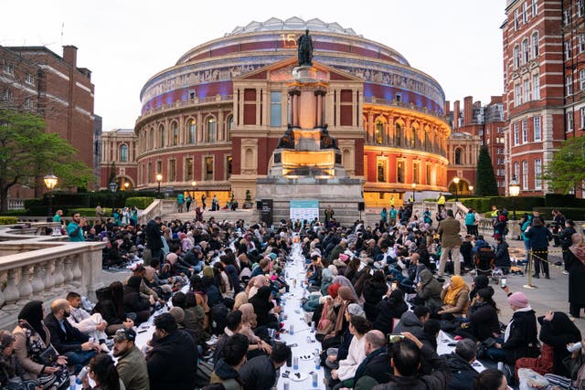 <p>Over 500 people attended the event on the steps of the Royal Albert Hall </p>