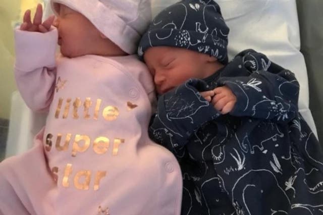 <p>Kingsley Olasupo (right), pictured with his twin sister Princess, died in April 2019 after hospital failings </p>
