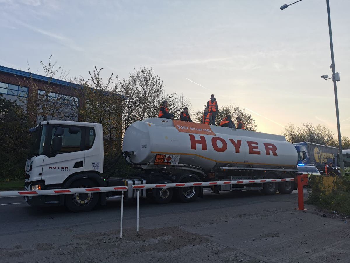 Dozens of arrests made as climate activists target oil terminals