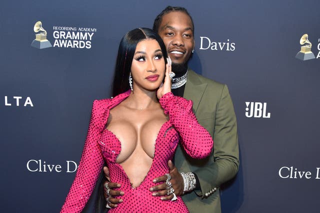 <p>Cardi B and Offset attend the Pre-GRAMMY Gala and GRAMMY Salute to Industry Icons Honoring Sean "Diddy" Combs on January 25, 2020</p>