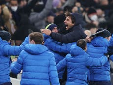 Antonio Conte bringing an infectious joy back to Tottenham amid pressure of top four run-in