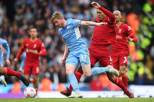 <p>Kevin De Bruyne is set to miss today’s FA Cup semi-final after a bruising week </p>