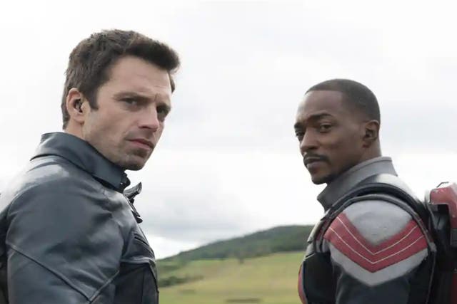 <p>Sebastian Stan and Anthony Mackie in ‘The Falcon and the Winter Soldier’</p>