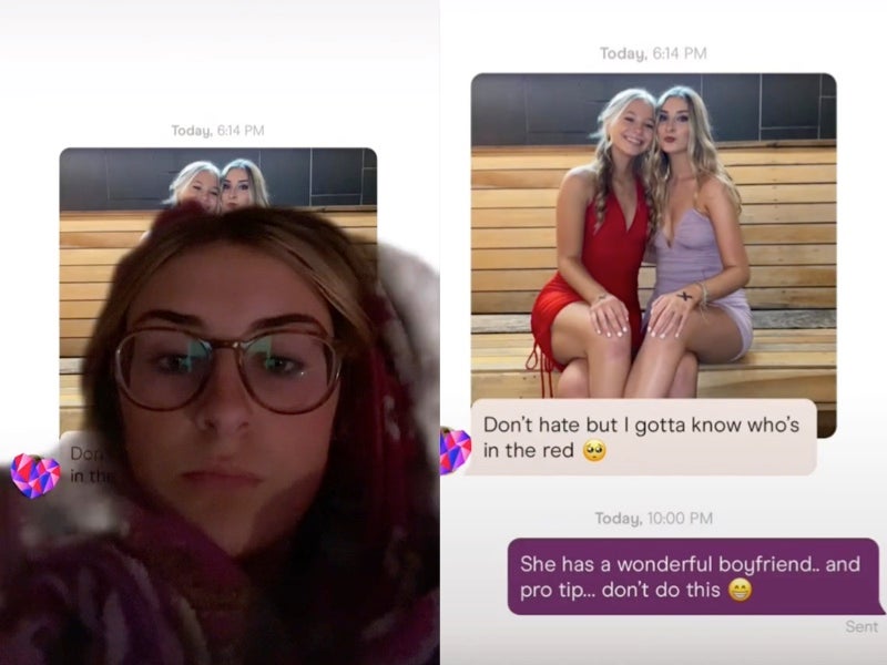 Woman calls out Hinge match after he asks about her friend