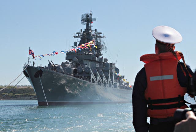 <p>El Moskva era el buque de guerra insignia de la armada rusa en el  Mar Negro</p>