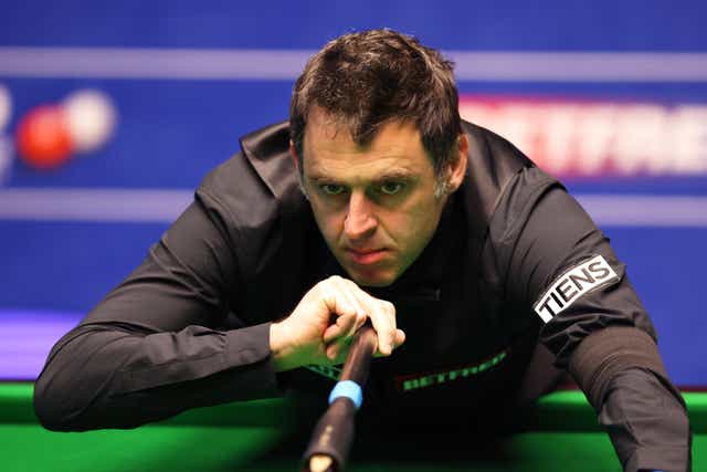Ronnie O’Sullivan could win a record-equalling seventh world snooker title (George Wood/PA)
