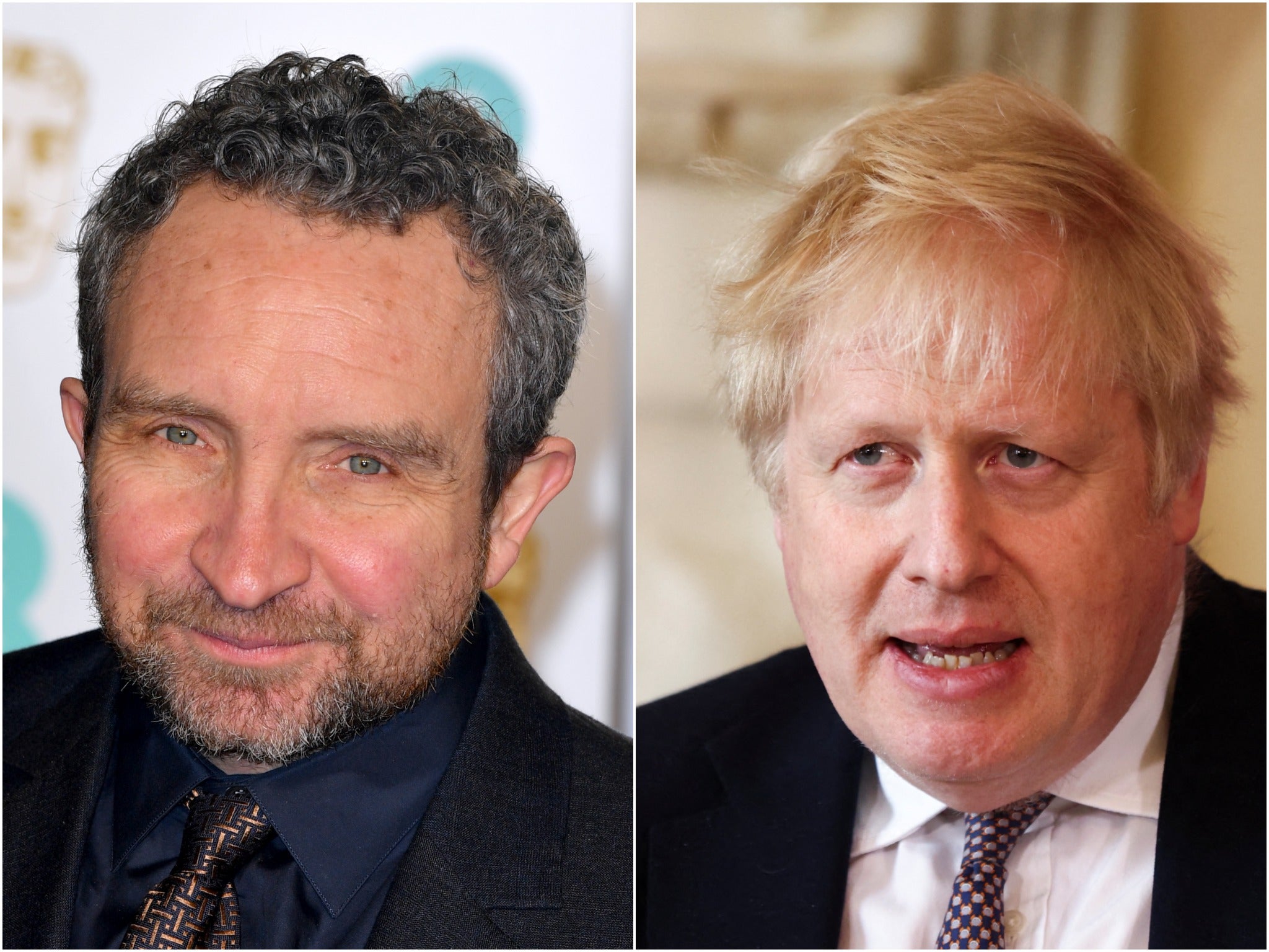 <p>Eddie Marsan and Boris Johnson</p>
