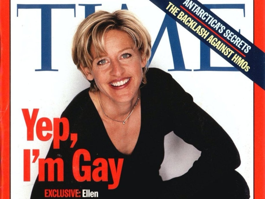 Ellen DeGeneres on the cover of Time 25 years ago.