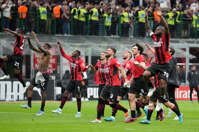 AC Milan stayed top of Serie A (Luca Bruno/AP)