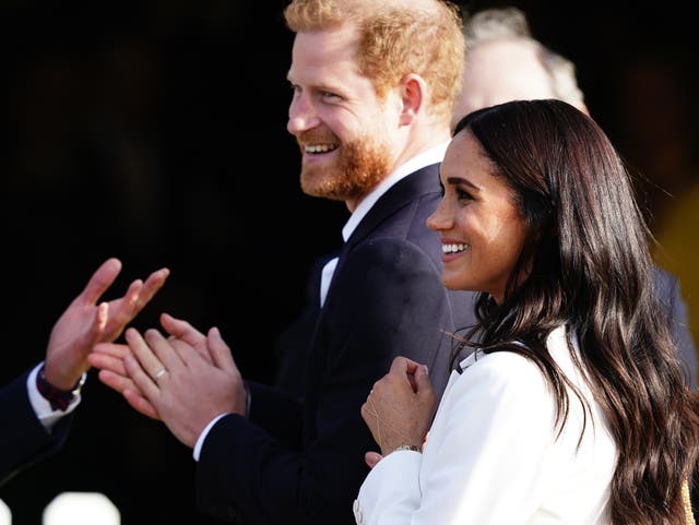 <p>The Duke and Duchess of Sussex have been attending events in the Netherlands (Aaron Chown/PA)</p>