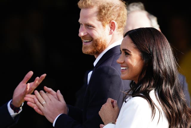 <p>The Duke and Duchess of Sussex have been attending events in the Netherlands (Aaron Chown/PA)</p>