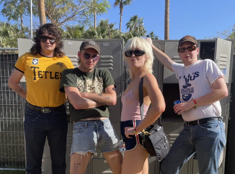 <p>Amyl and the Sniffers at Coachella</p>