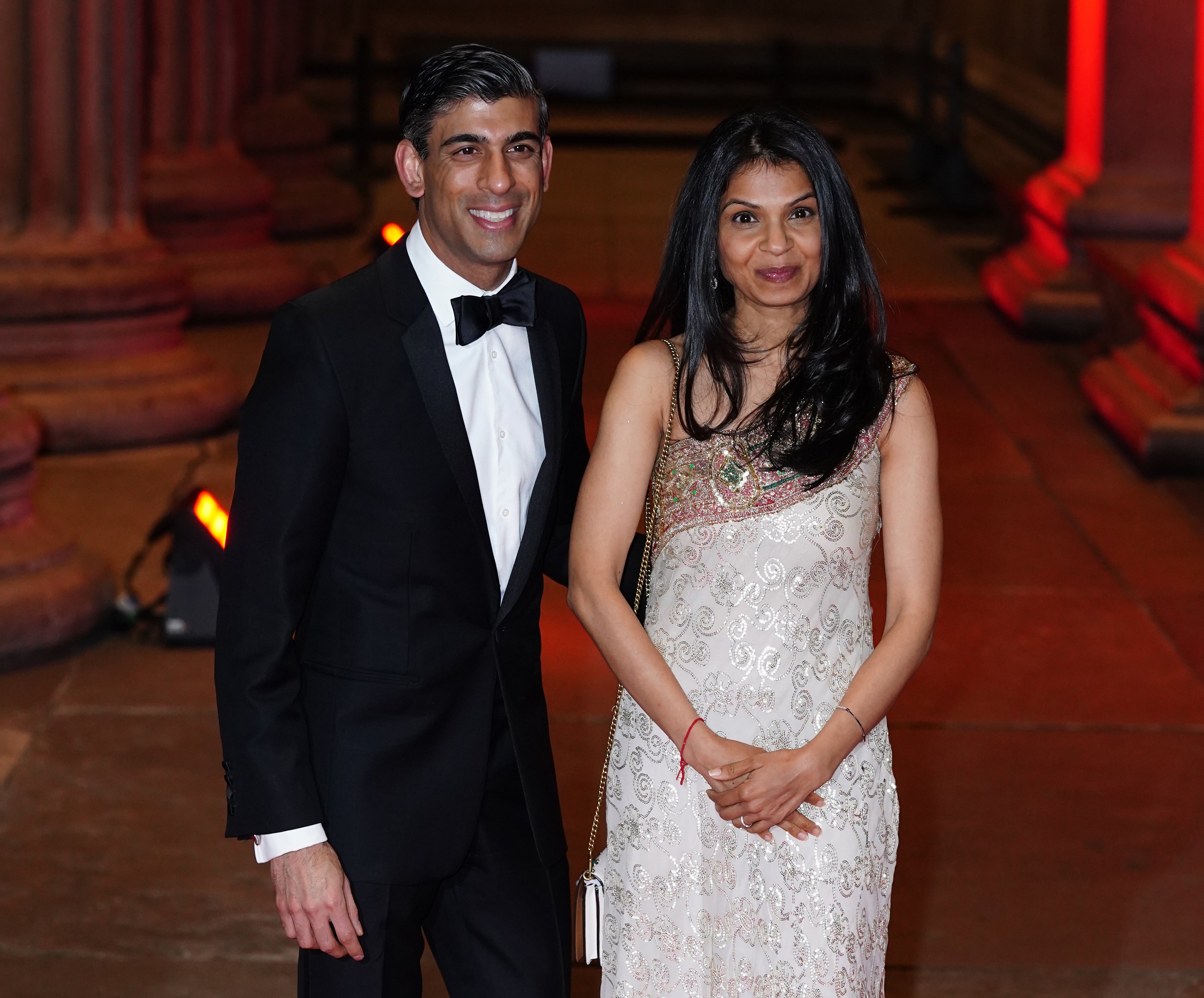 Rishi Sunak and his wife Akshata Murty (Ian West/PA)