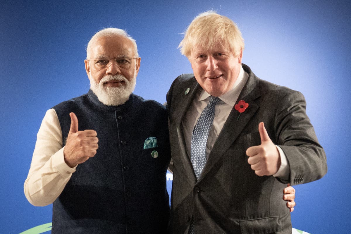 Johnson bids to boost trade and defence partnerships during visit to India