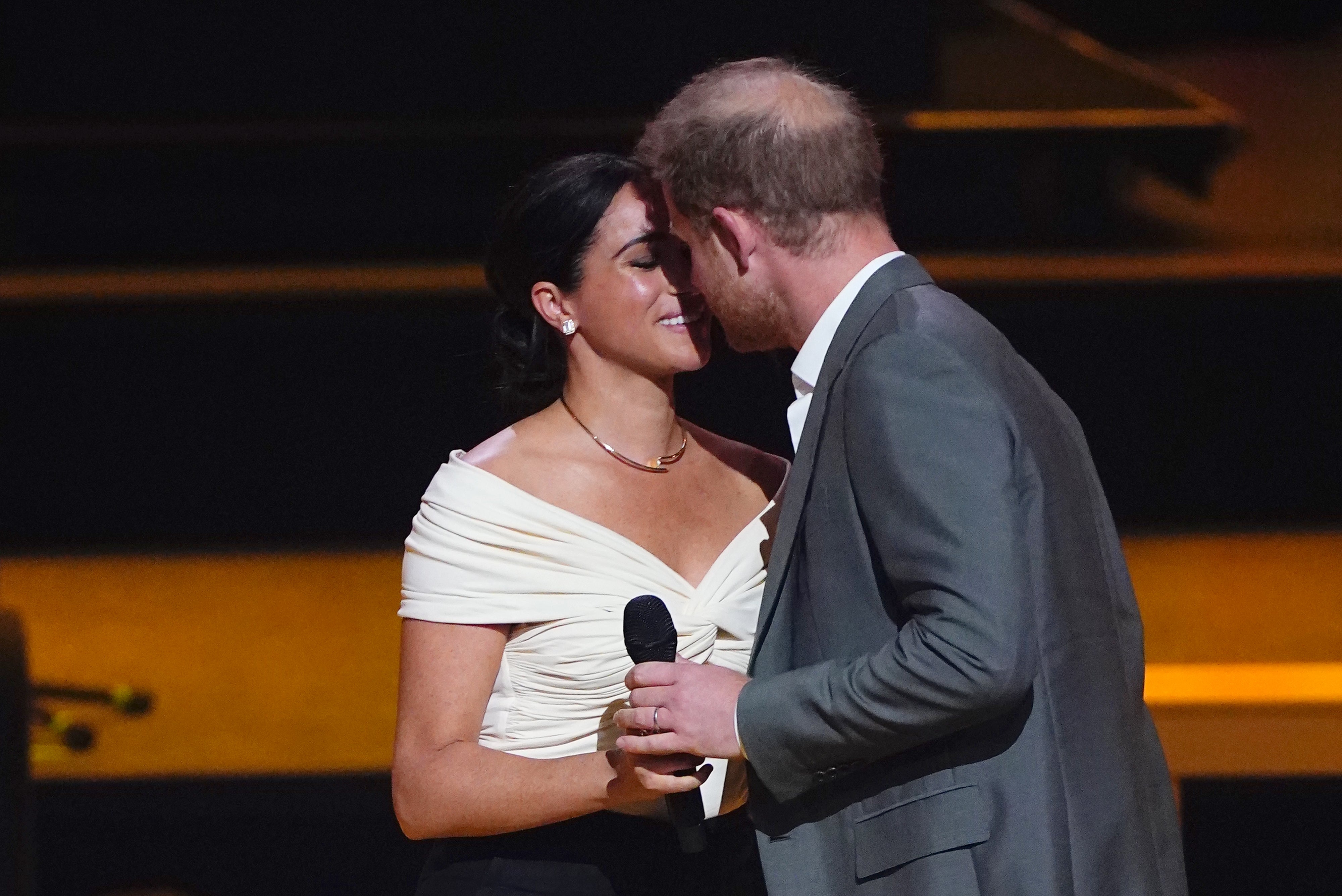 Harry and Meghan at the Invictus Games opening ceremony (Aaron Chown/PA)