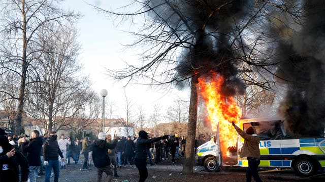 SUECIA-PROTESTA ULTRADERECHA