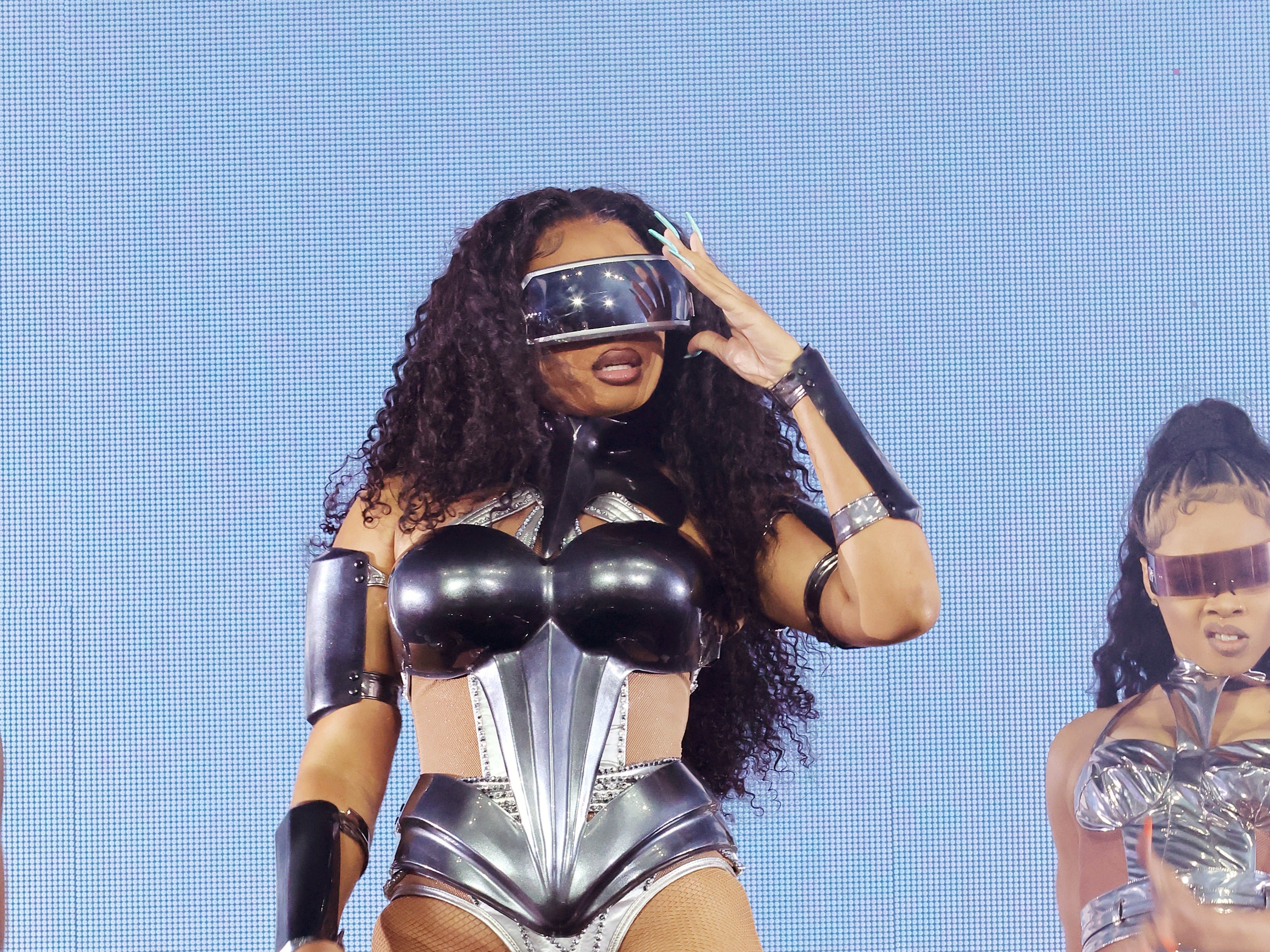 Meghan Thee Stallion made her Coachella debut on Saturday (16 April)