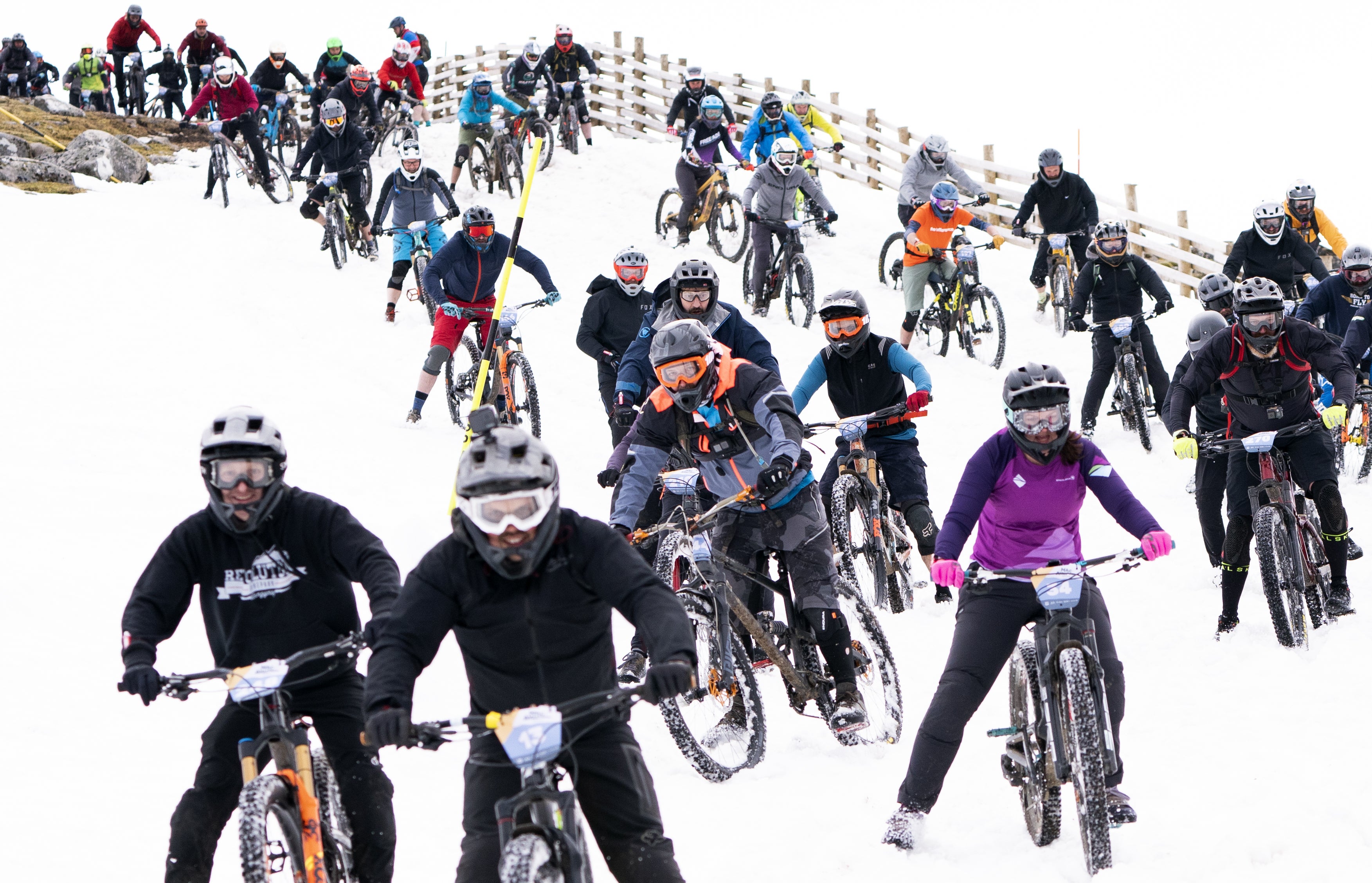 The event took place on Aonach Mor near Fort William (Jane Barlow/PA)