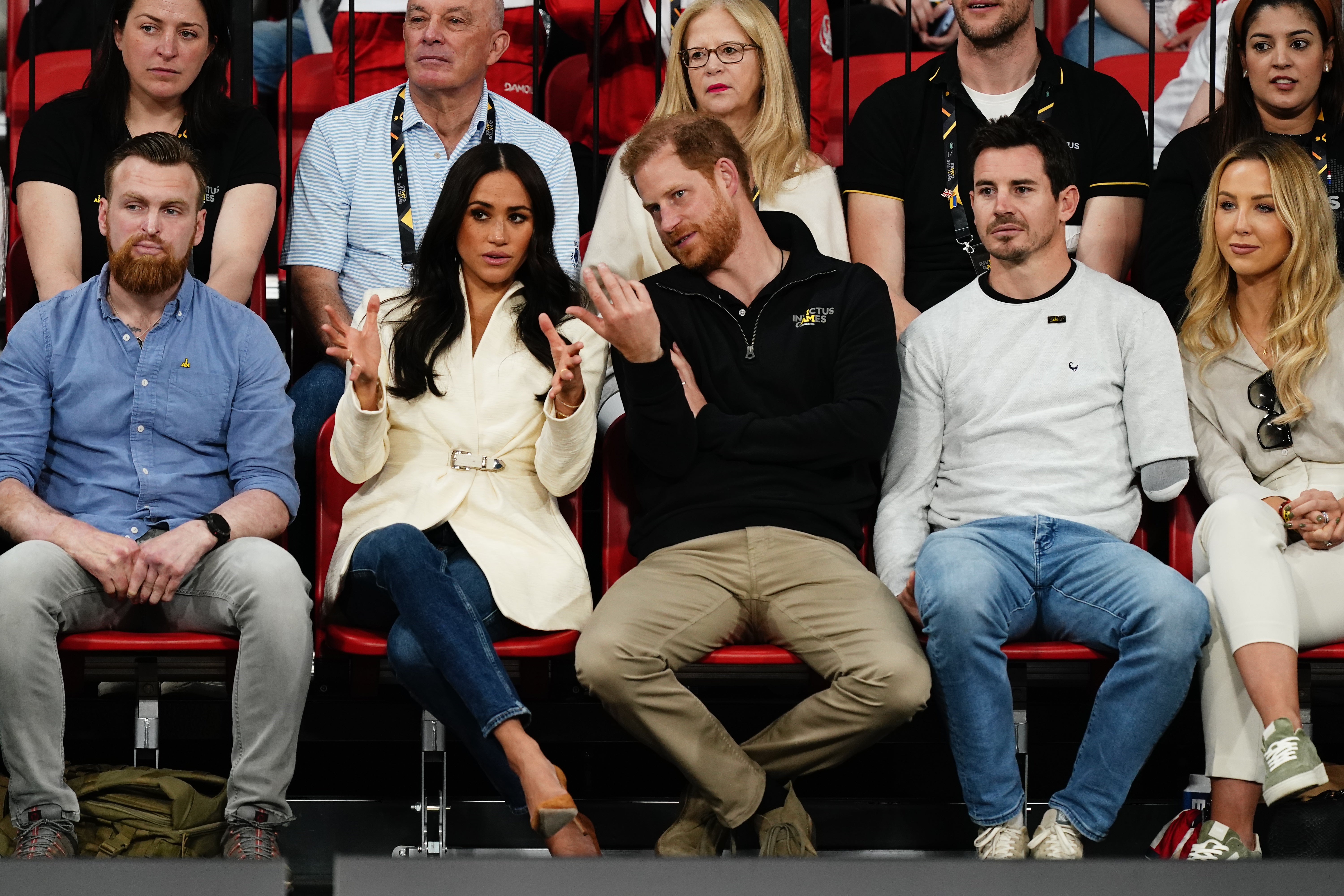 The Duke and Duchess of Sussex are currently attending the Invictus Games in The Hague (Aaron Chown/PA)