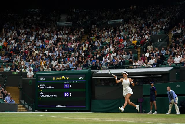 Emma Raducanu will be the star attraction at Wimbledon this summer (Adam Davy/PA)