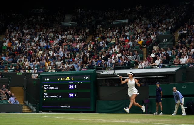 Emma Raducanu will be the star attraction at Wimbledon this summer (Adam Davy/PA)