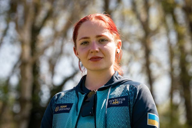 Anna-Sofia Puzanova during the Invictus Games (Aaron Chown/PA)