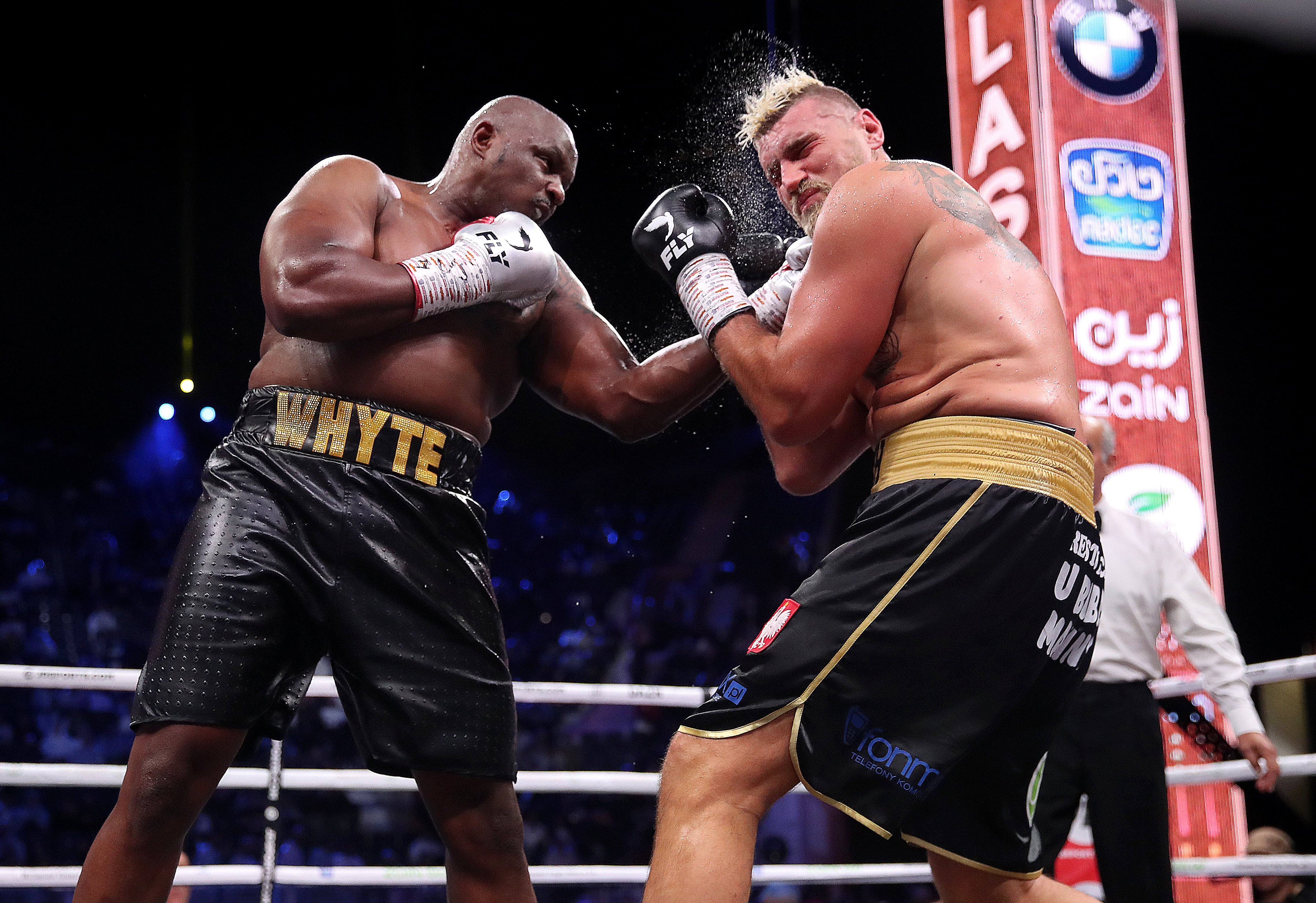 Dillian Whyte, left, takes on Tyson Fury on Saturday (Nick Potts/PA)