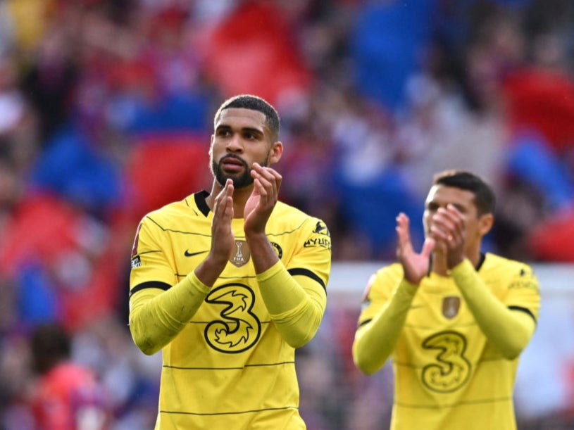 Ruben Loftus-Cheek applauds Chelsea’s fans after victory over Crystal Palace