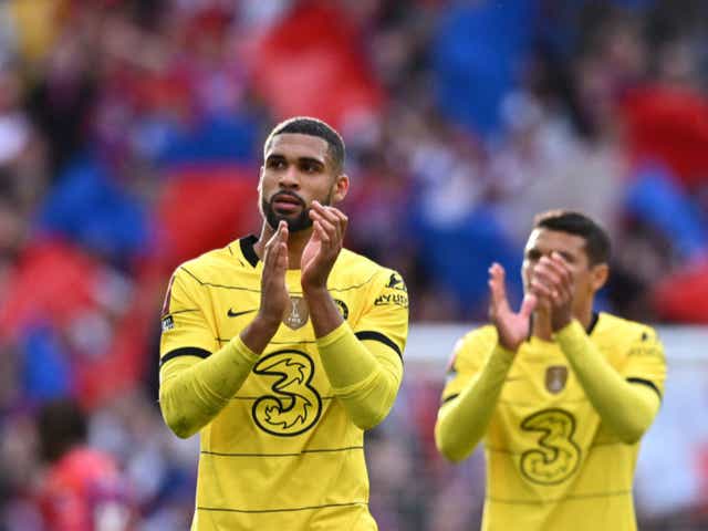 <p>Ruben Loftus-Cheek applauds Chelsea’s fans after victory over Crystal Palace</p>