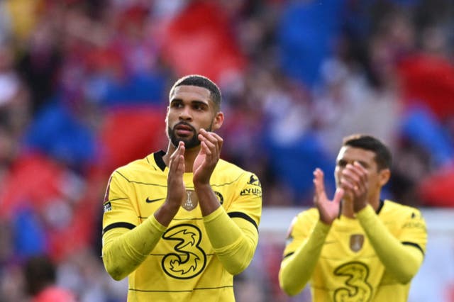 <p>Ruben Loftus-Cheek applauds Chelsea’s fans after victory over Crystal Palace</p>