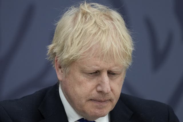 A senior Tory has suggested a ‘war cabinet’ could be established in lieu of a leadership contest if Boris Johnson is deposed (Matt Dunham/PA)