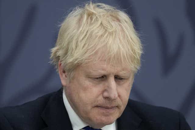 A senior Tory has suggested a ‘war cabinet’ could be established in lieu of a leadership contest if Boris Johnson is deposed (Matt Dunham/PA)