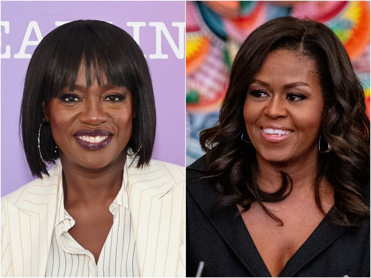 Fans point out strange mannerism Viola Davis incorporated in playing Michelle Obama