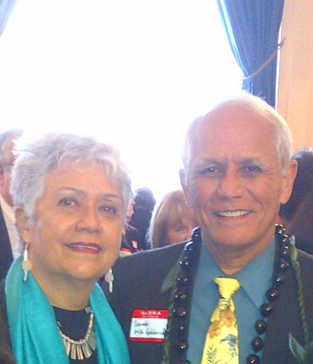 Dr Carolina Sinavaiana Gabbard with her brother Mike Gabbard, a Hawaiian state senator
