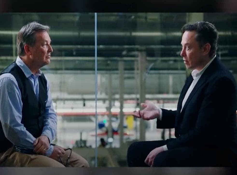 <p>El curador de TED junto con el director general de Tesla, Elon Musk </p>