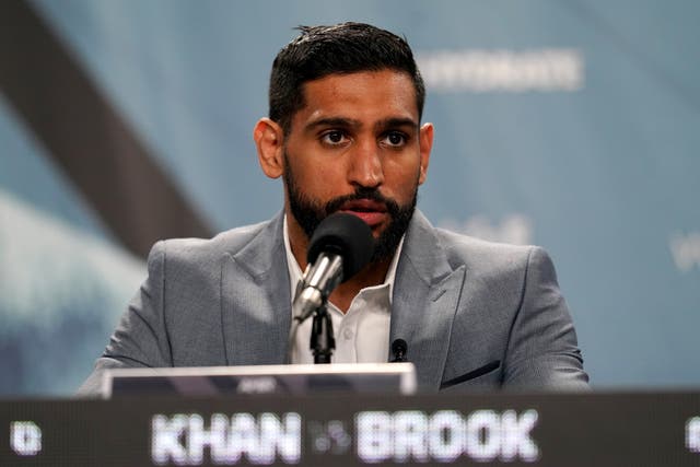 Amir Khan said he was confronted by two men in Leyton on Monday evening (Nick Potts/PA)
