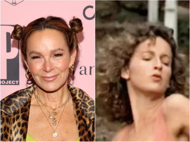 <p>Jennifer Grey now and then</p>
