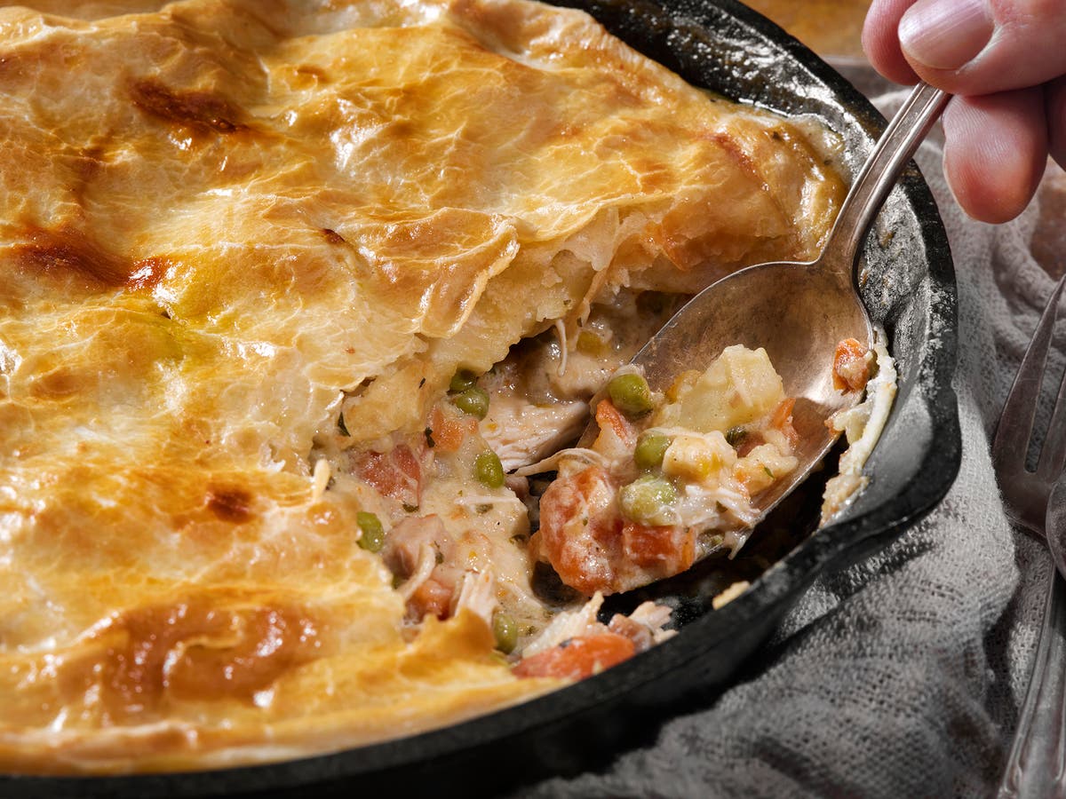 A hearty yet light one-pan pie you can have ready in under an hour