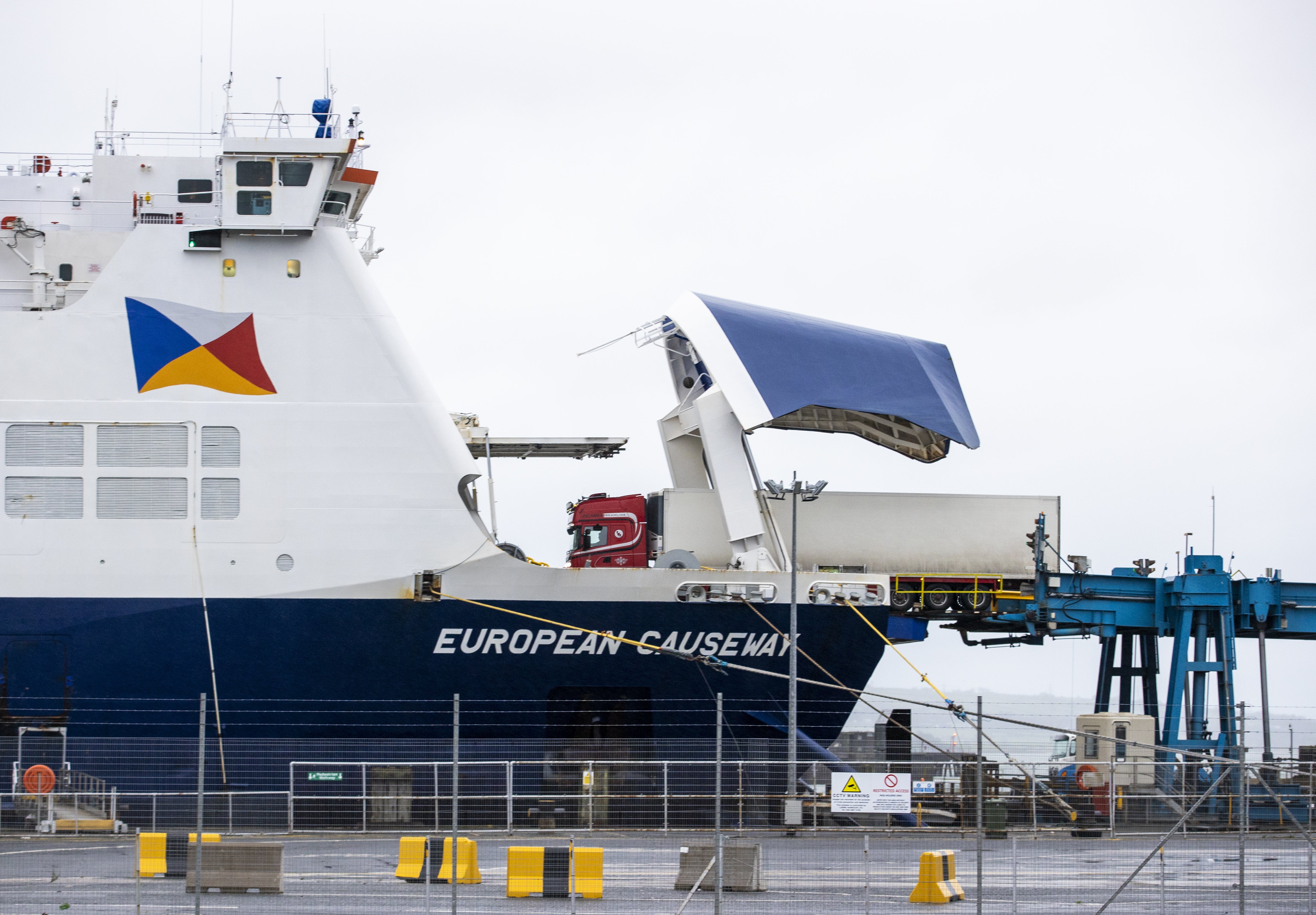 An inability to safely deploy lifeboats or life rafts was one of 31 failures discovered on a P&O Ferries vessel, according to a new report (Liam McBurney/PA)