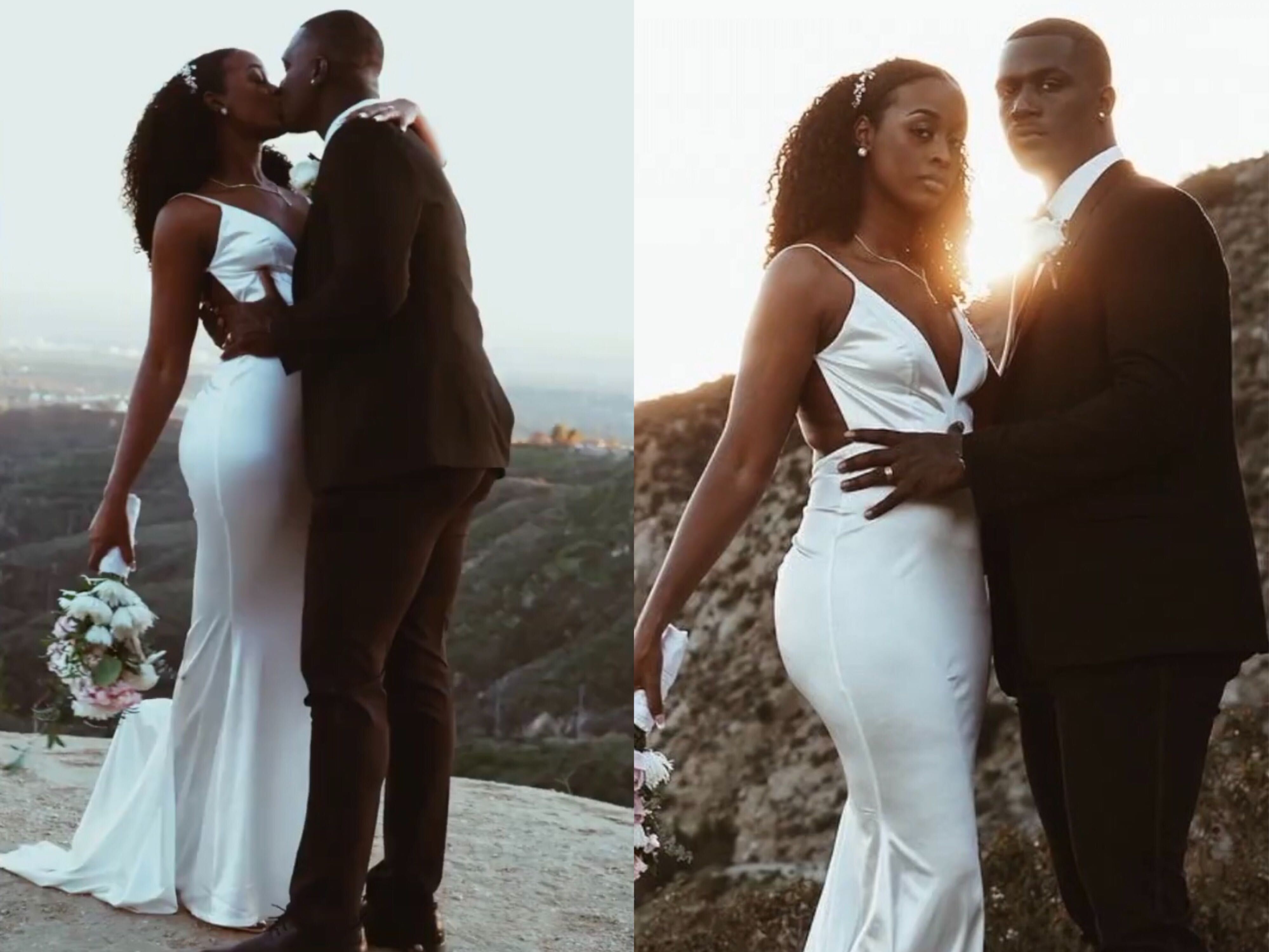 Kiara and Joel Brokenbrough went viral on social media for their affordable wedding.