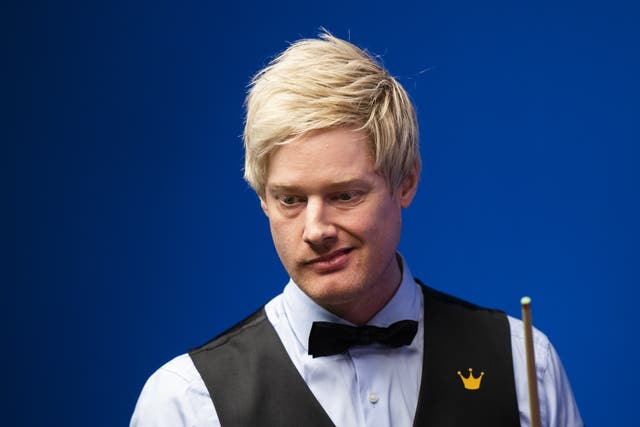 Neil Robertson cruised into the last 16 at the Crucible (Tim Goode/PA)