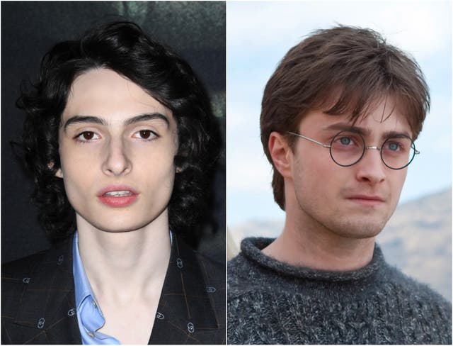 <p>Finn Wolfhard and Daniel Radcliffe as Harry Potter</p>