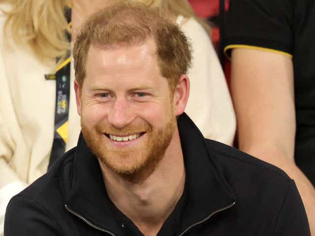 <p>Prince Harry at the Invictus Games on 17 April 2022</p>