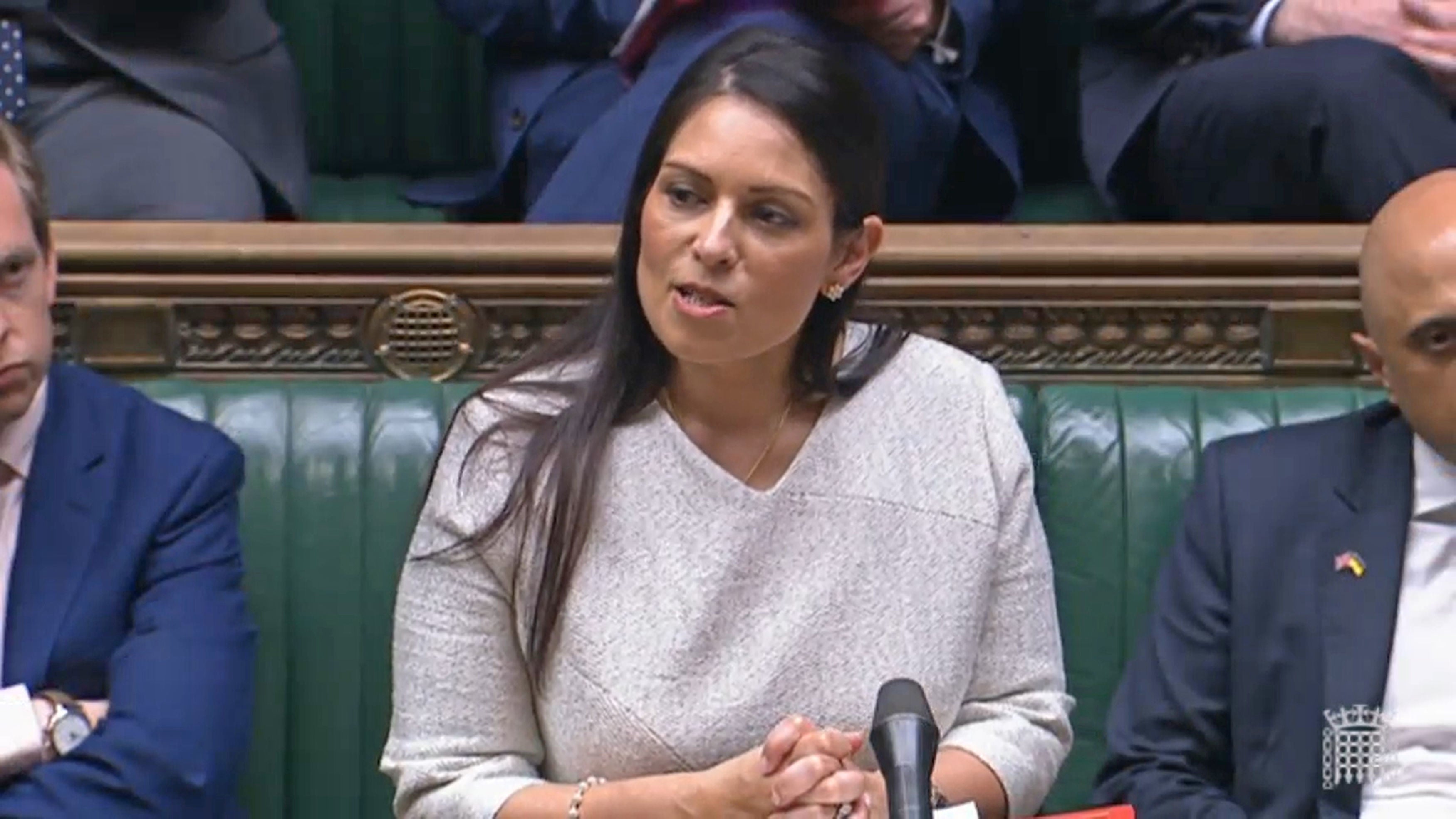 Priti Patel was criticised by one of her predecessors and party colleagues, Theresa May