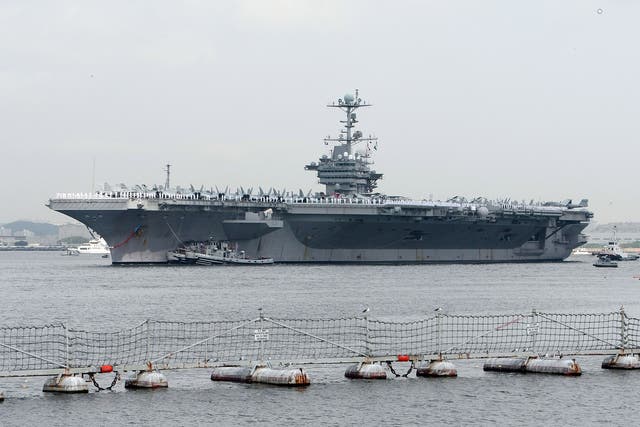 <p>The USS George Washington </p>
